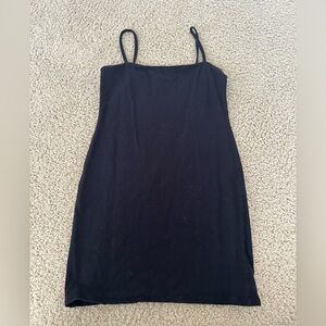 black mini dress fits medium to large